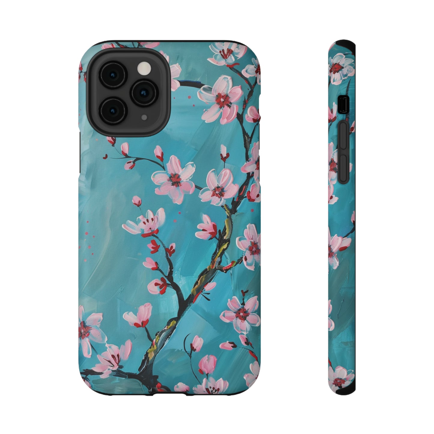 Cherry Blossom Van Gogh Style Matte Phone Impact-Resistant Case