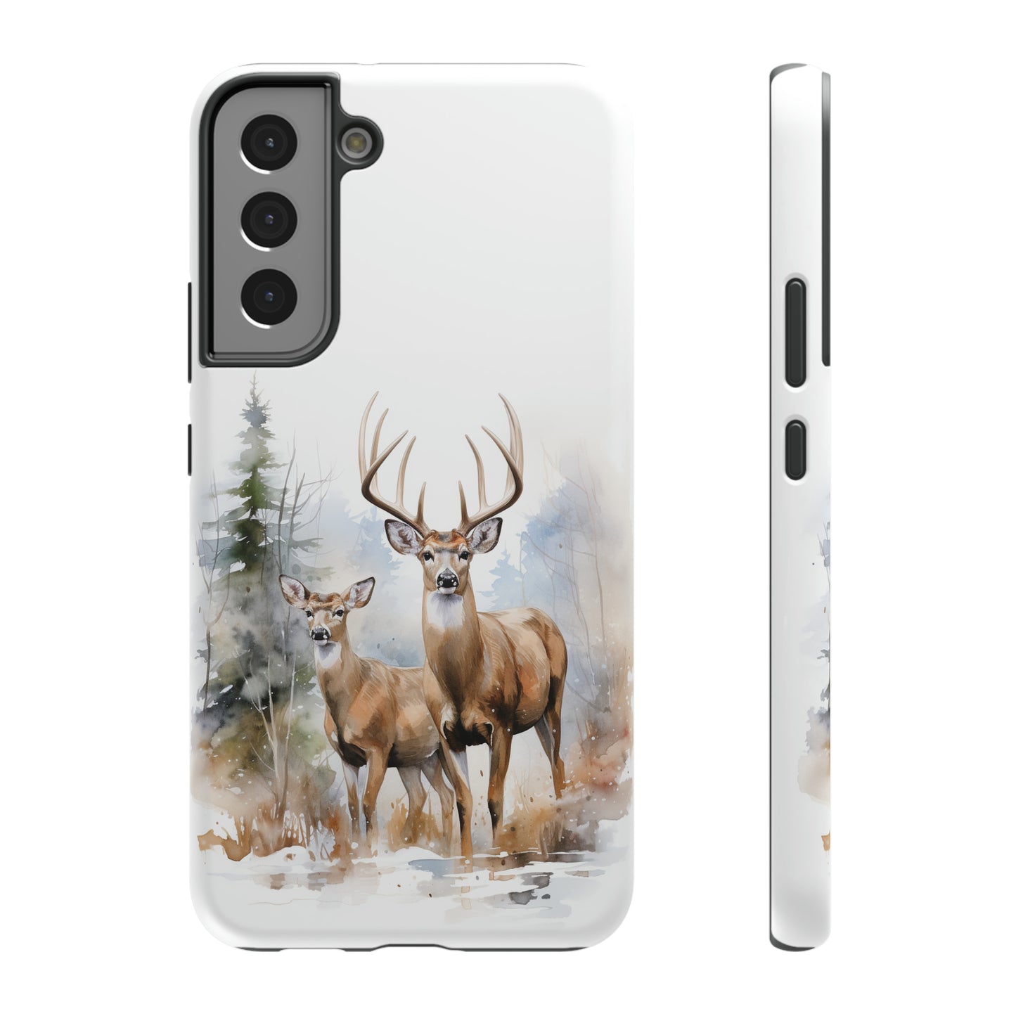 Whitetail Deer Matte Phone Impact-Resistant Case