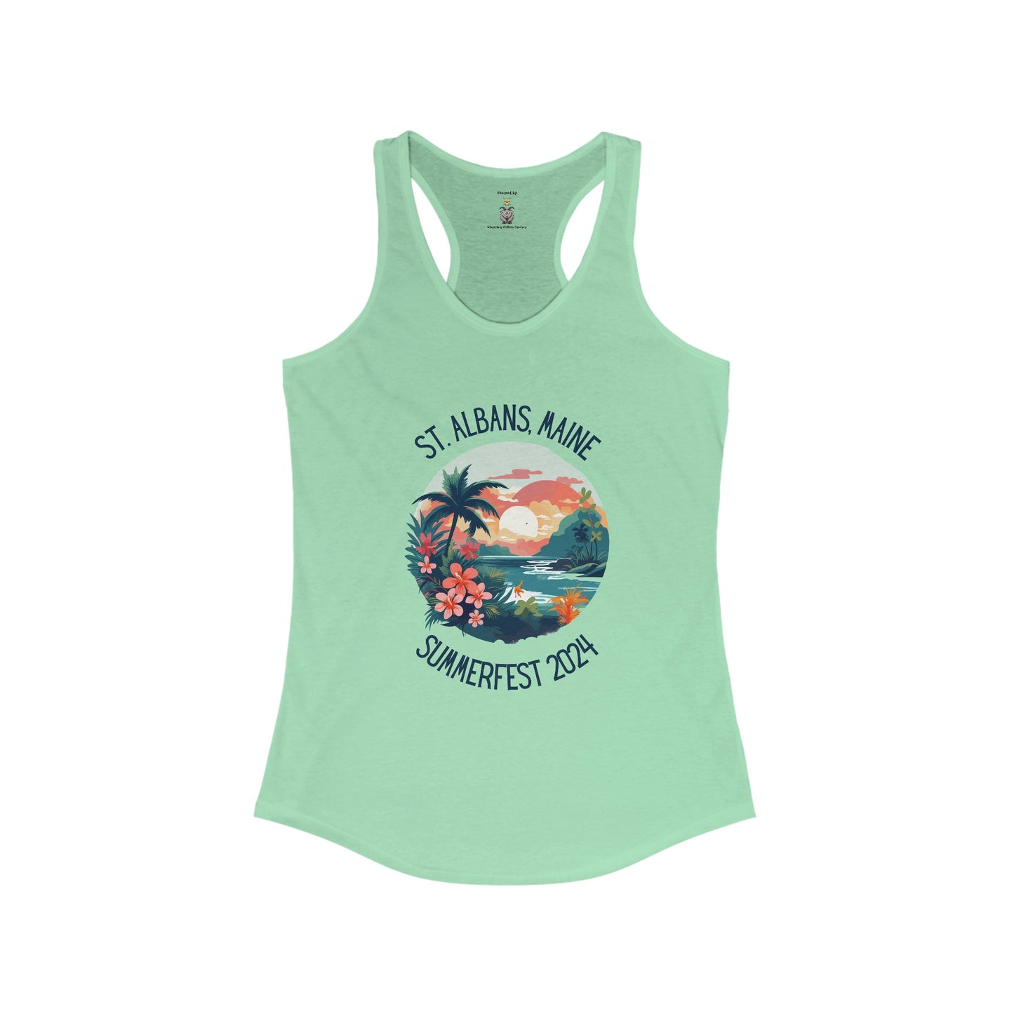 St. Albans Summerfest 2024 Aloha Women's Racerback Tank