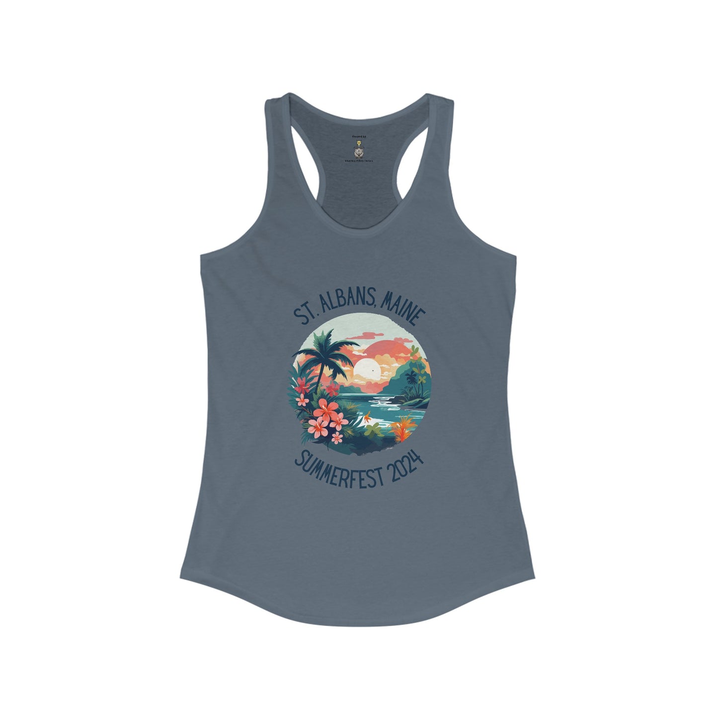 St. Albans Summerfest 2024 Aloha Women's Racerback Tank