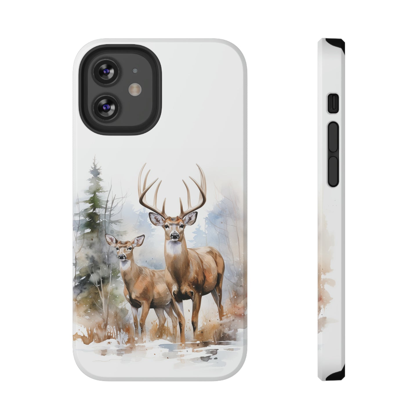 Whitetail Deer Matte Phone Impact-Resistant Case