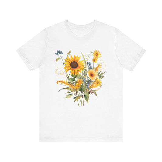 Sunflowers Wildflowers Cottage core Floral T-shirt