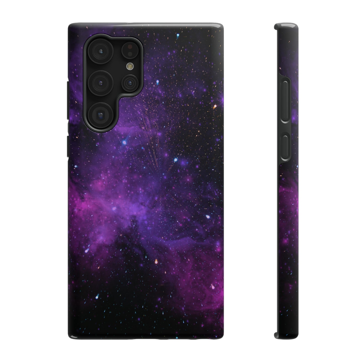 Dark Purple Glossy Impact Resistant Phone Case