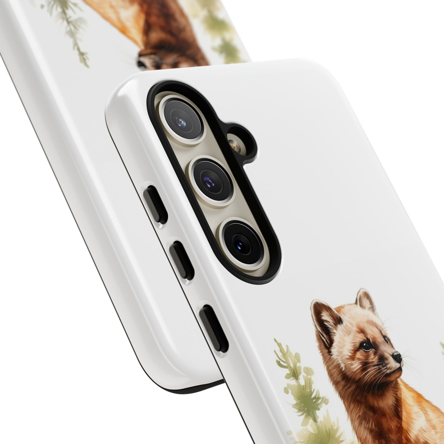 Pine Marten Watercolor Style Phone Case