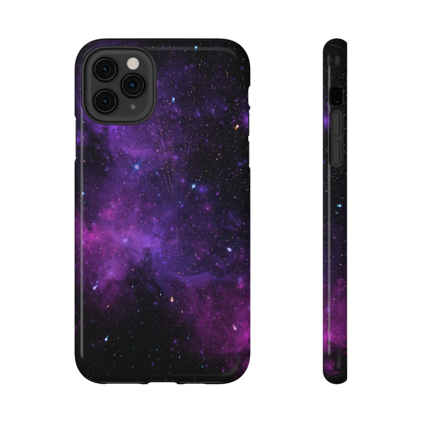 Dark Purple Glossy Impact Resistant Phone Case