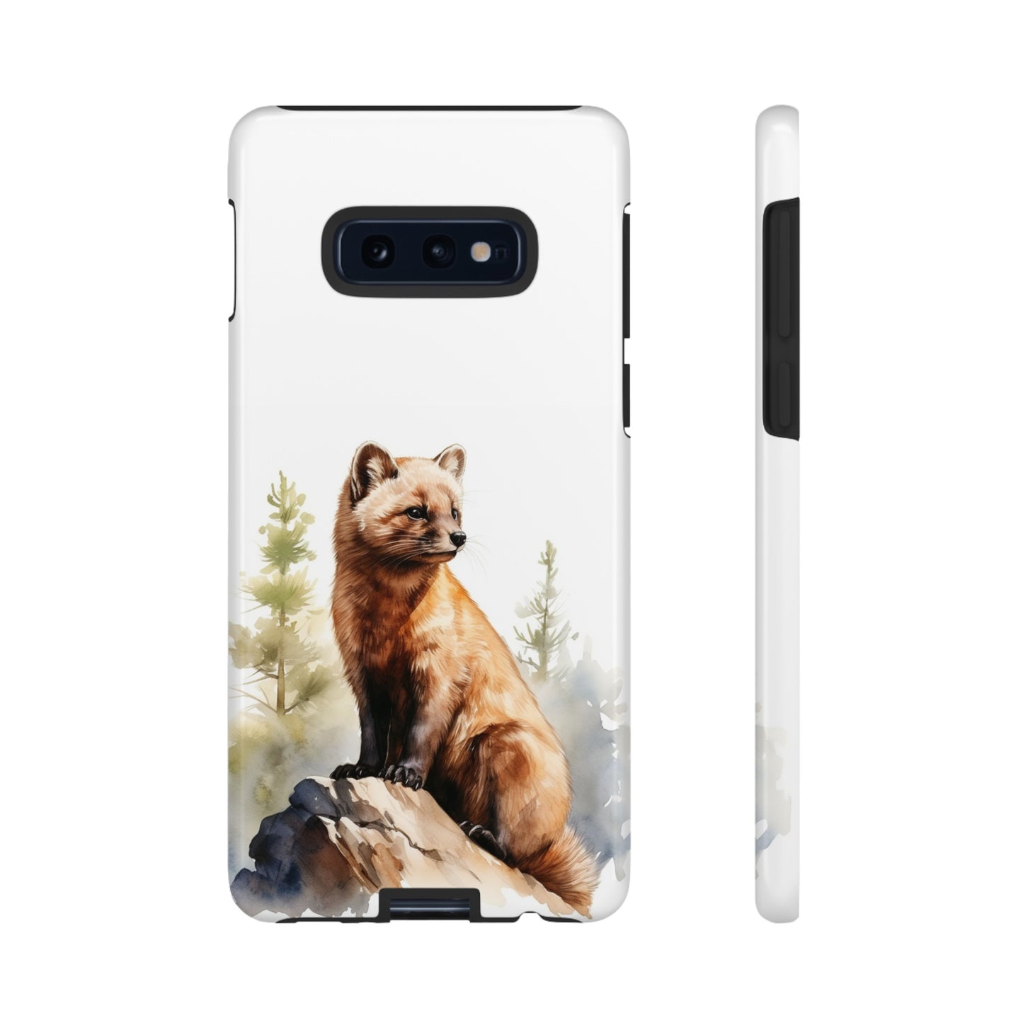 Pine Marten Watercolor Style Phone Case