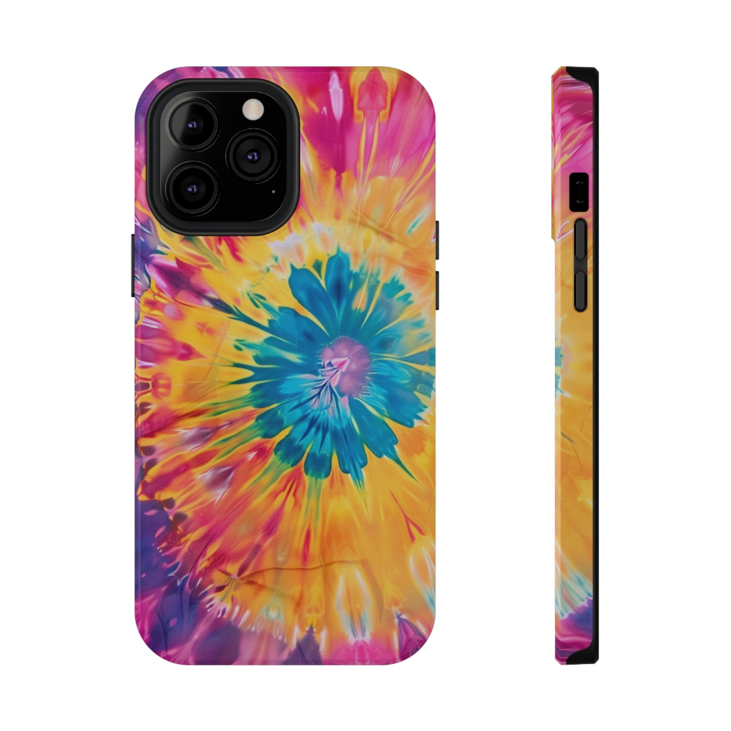 Vibrant Tie Dye Glossy Impact Resistant Phone Case