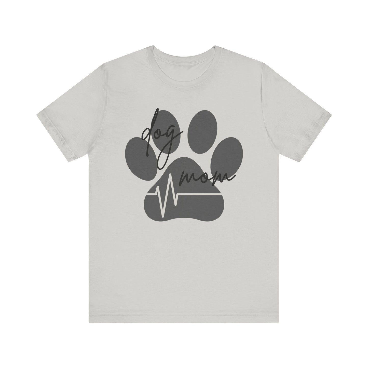 Dog Mom heartbeat Pawprint T-shirt