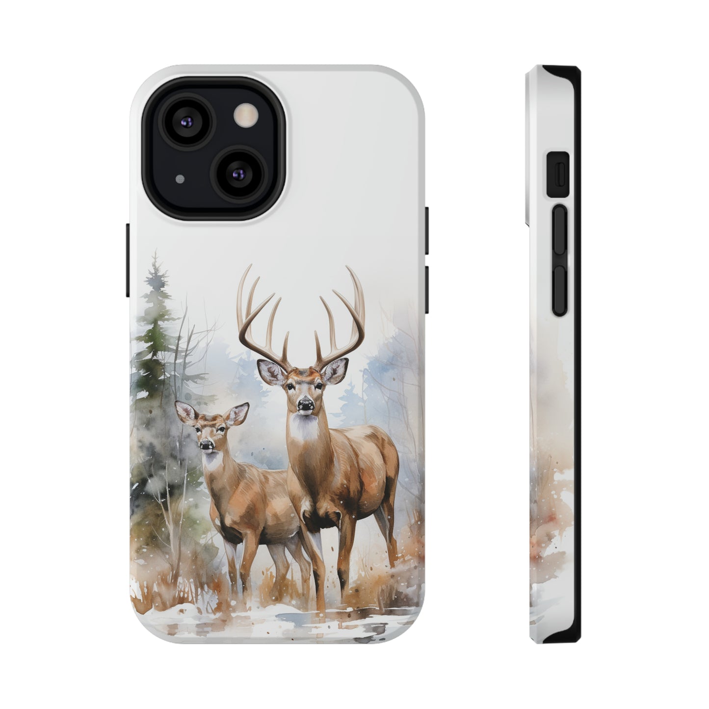 Whitetail Deer Matte Phone Impact-Resistant Case