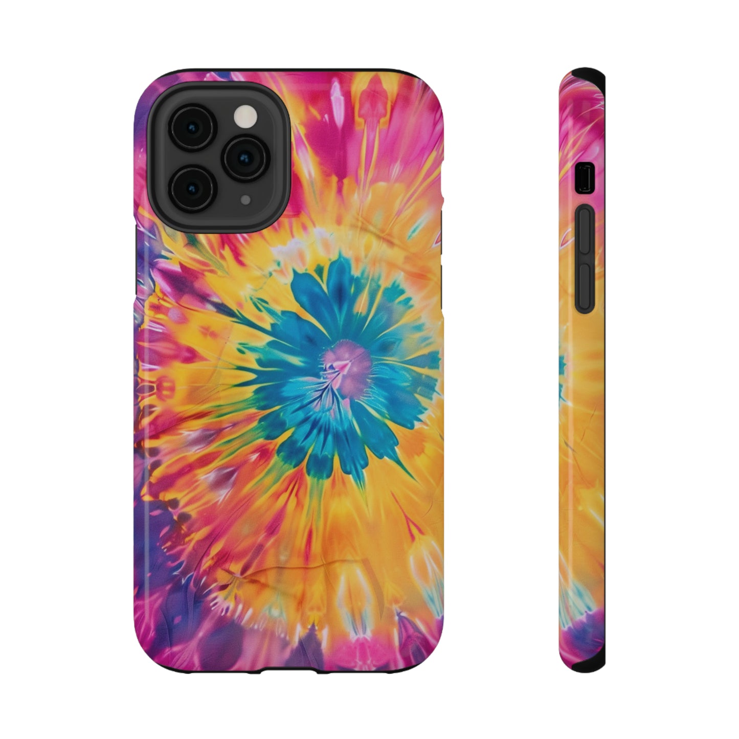 Vibrant Tie Dye Glossy Impact Resistant Phone Case