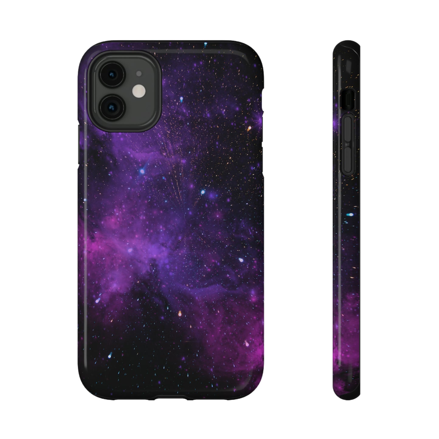 Dark Purple Glossy Impact Resistant Phone Case