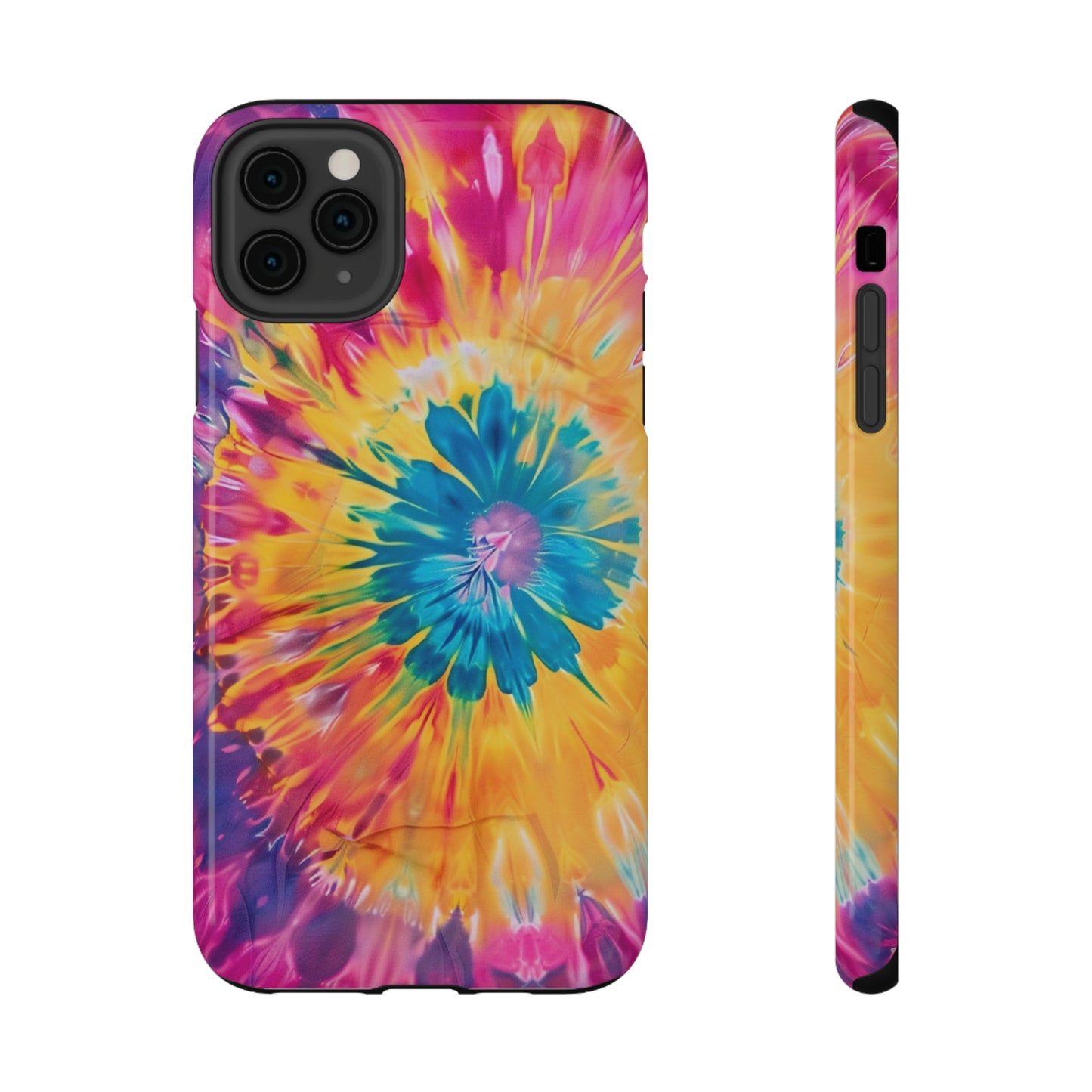 Vibrant Tie Dye Glossy Impact Resistant Phone Case