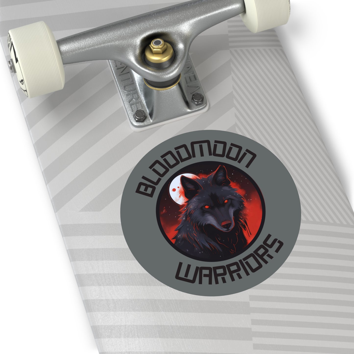 Bloodmoon Warriors Round Vinyl Stickers