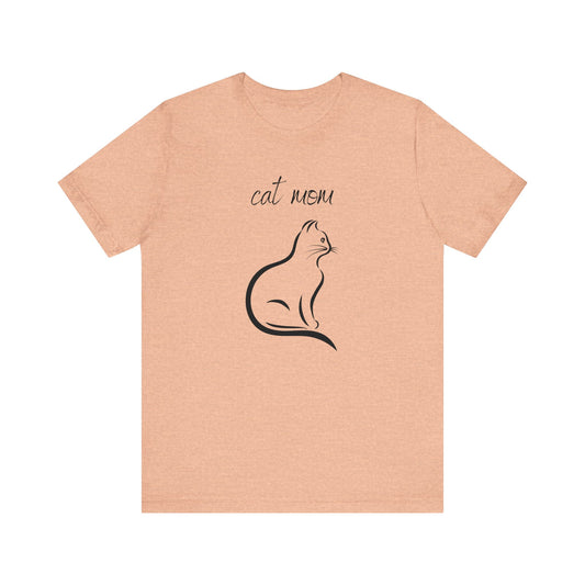 Cat Mom Elegant Style T-shirt