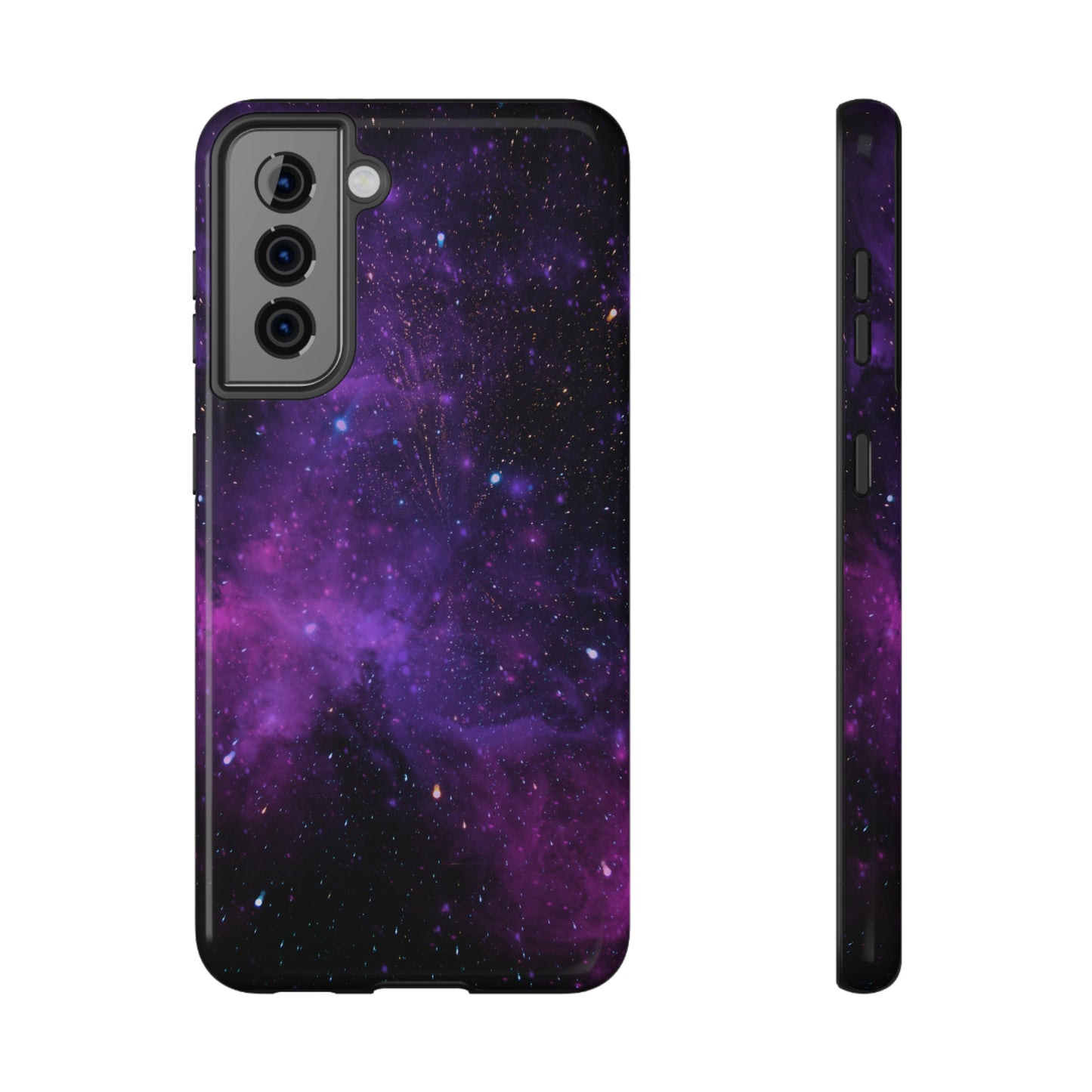 Dark Purple Glossy Impact Resistant Phone Case