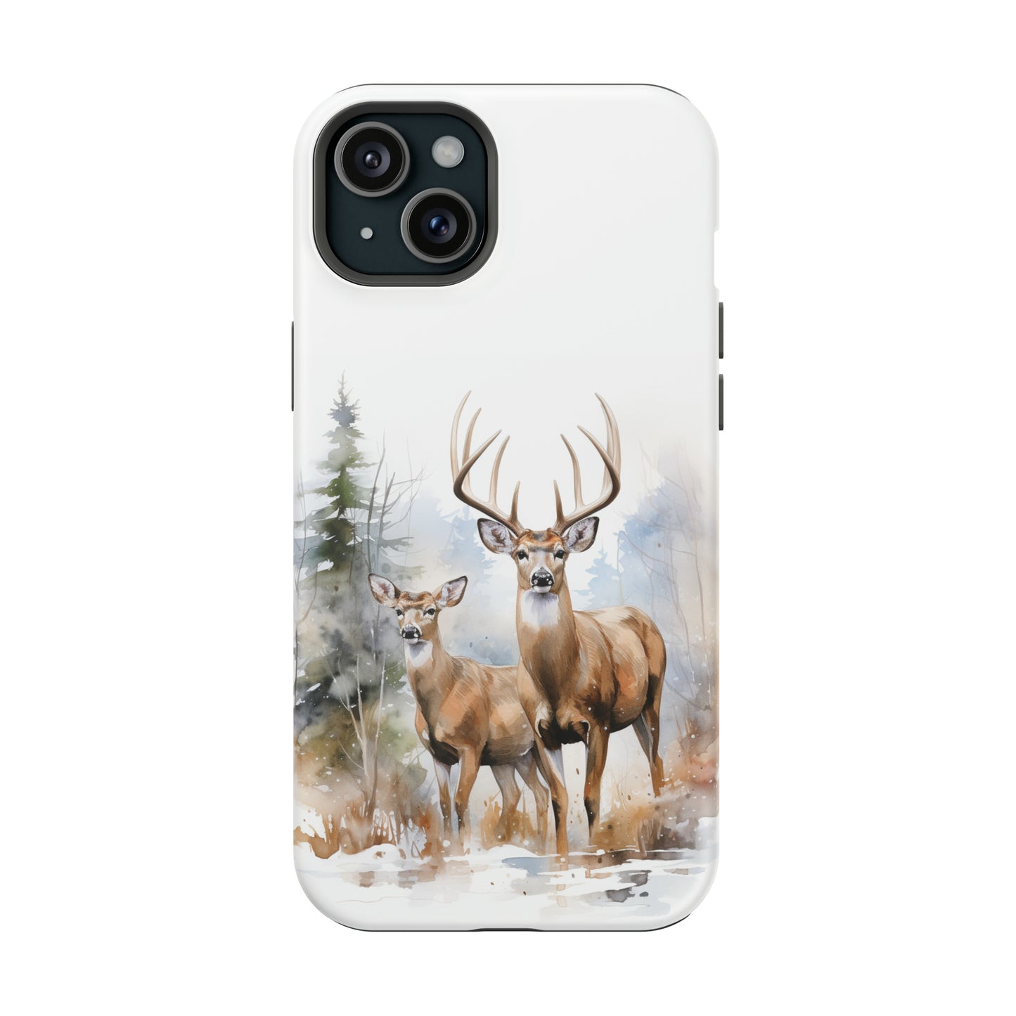 Whitetail Deer Matte Phone Impact-Resistant Case